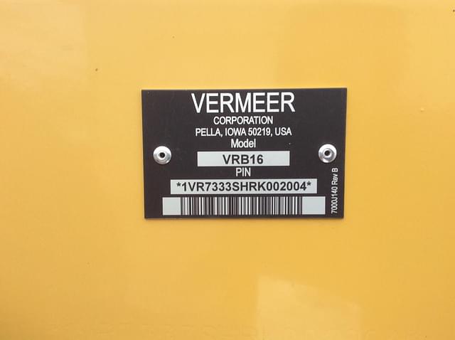 Image of Vermeer VRB16 equipment image 4