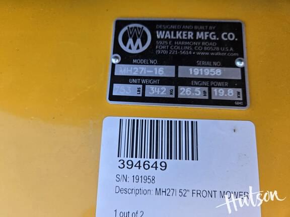Image of Walker MH27I equipment image 4