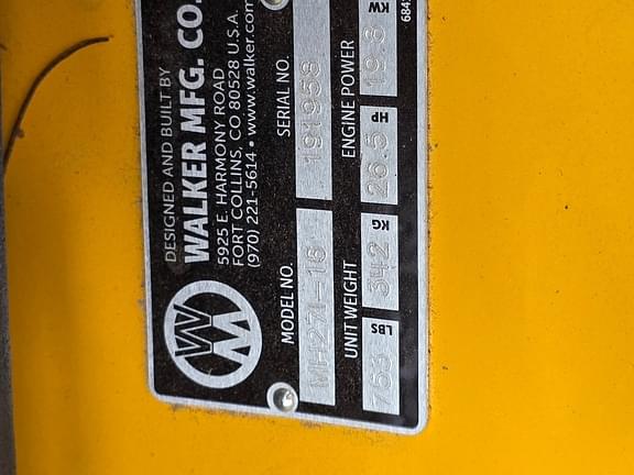 Image of Walker MH27I equipment image 1