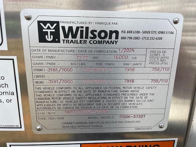 Image of Wilson PSGN-5720T equipment image 2
