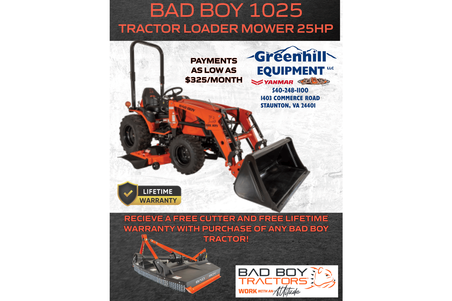 Main image Bad Boy 1025H