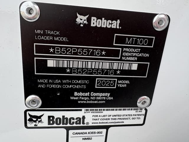 Image of Bobcat MT100 equipment image 4