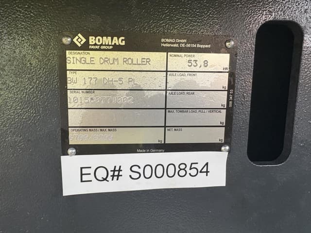 Image of Bomag BW177DH-5 equipment image 4