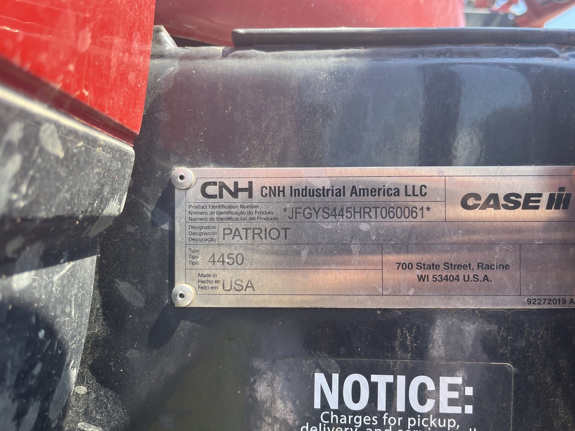 2025 Case IH Patriot 4450 Equipment Image0