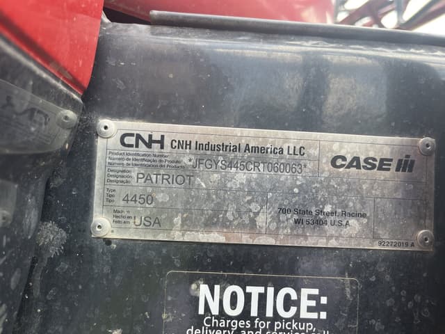 Image of Case IH Patriot 4450 equipment image 1