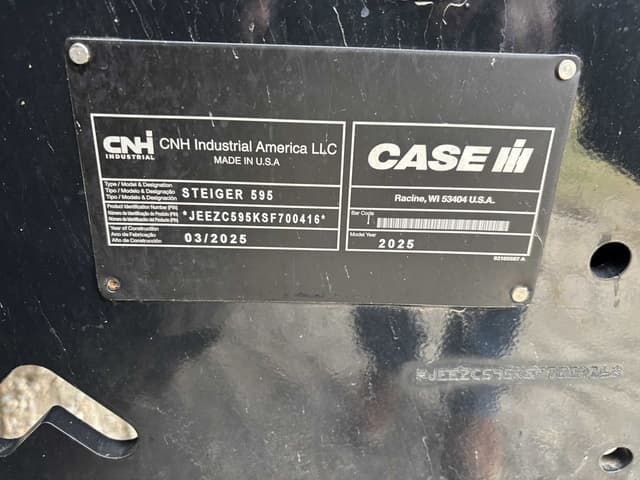 Image of Case IH Steiger 595 equipment image 2