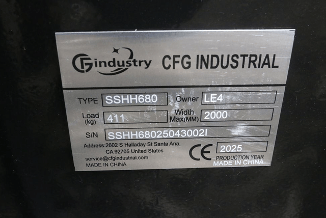 Image of CFG Industrial SSHH680 equipment image 4