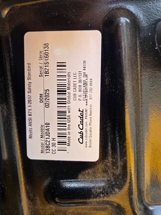 Image of Cub Cadet CC30H equipment image 4