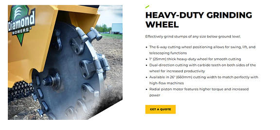 Image of Diamond Mowers Stump Grinder equipment image 2