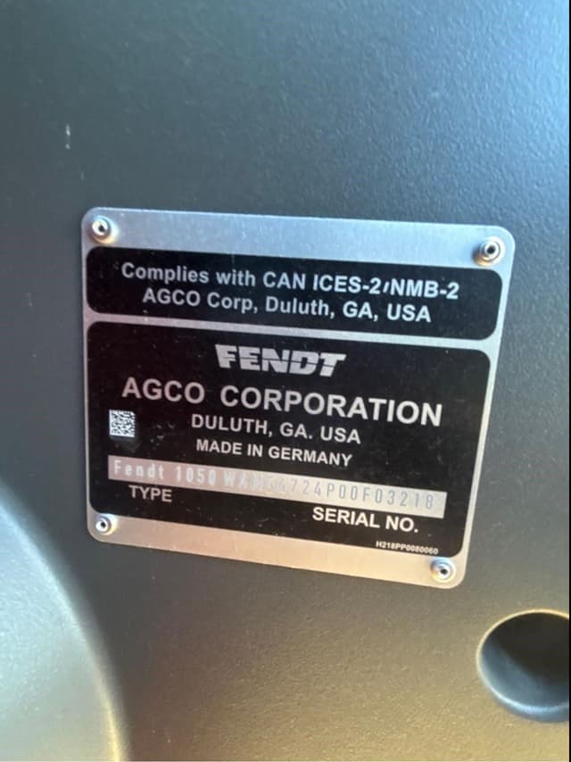 Image of Fendt 1050 Vario equipment image 2