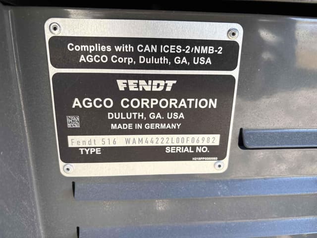 Image of Fendt 516 Vario equipment image 2