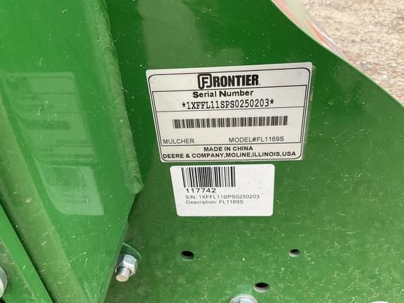 Image of Frontier FL1169S equipment image 1