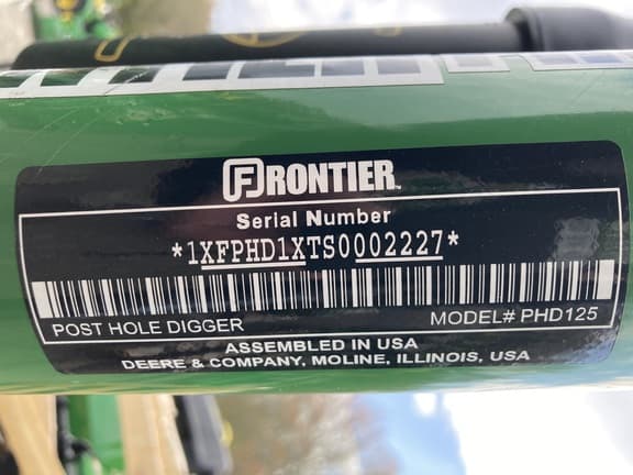 Image of Frontier PHD125 equipment image 1