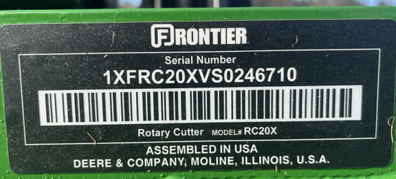 Image of Frontier RC2060 equipment image 4