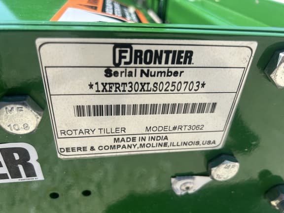 Image of Frontier RT3062 equipment image 1