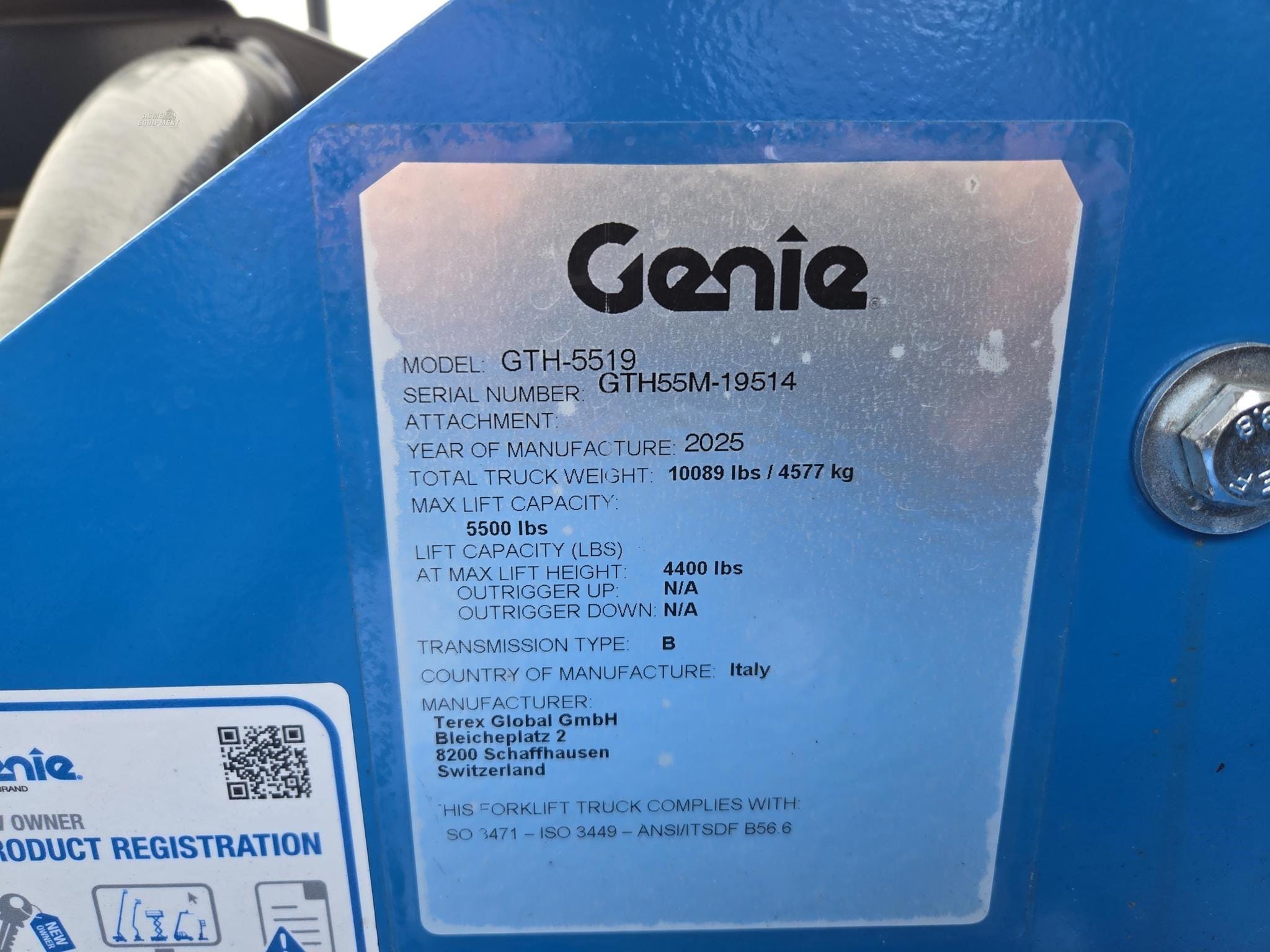 2025 Genie GTH5519 Equipment Image0
