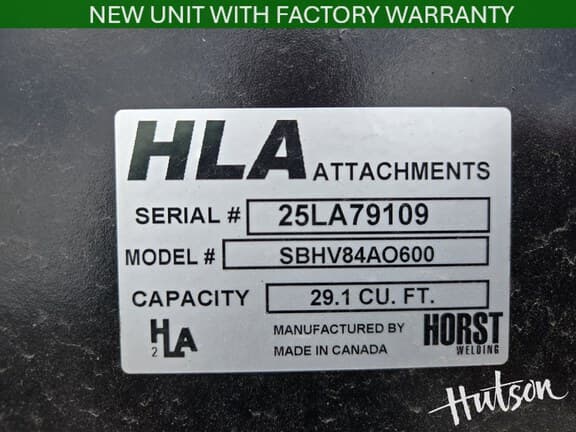 Image of HLA SBHV84AO600 equipment image 4