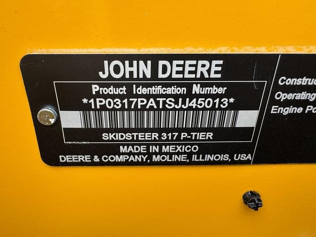 Image of John Deere 317P equipment image 4