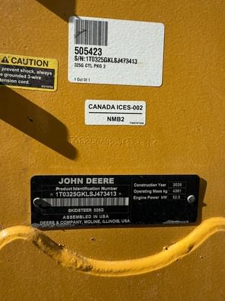 Image of John Deere 325G equipment image 1