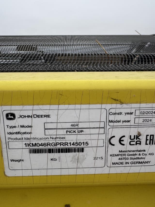 Image of John Deere 46R equipment image 3