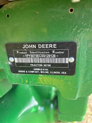 Image of John Deere 5075E equipment image 3