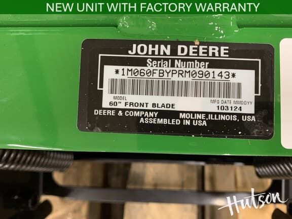 Image of John Deere 60" Front Blade equipment image 4