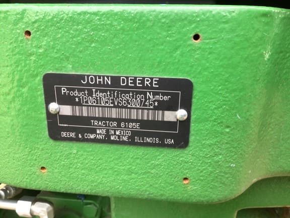 Image of John Deere 6105E equipment image 1