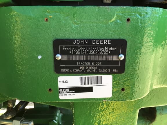 Image of John Deere 6120E equipment image 1