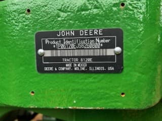 Image of John Deere 6120E equipment image 1
