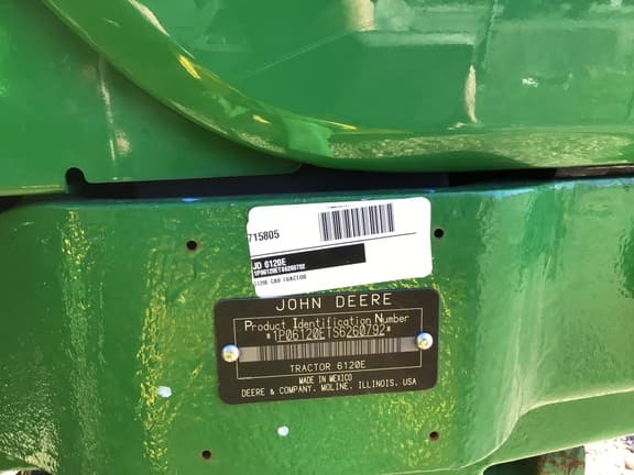 Image of John Deere 6120E equipment image 1