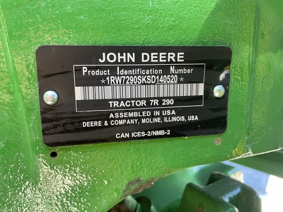 Image of John Deere 7R 290 equipment image 2