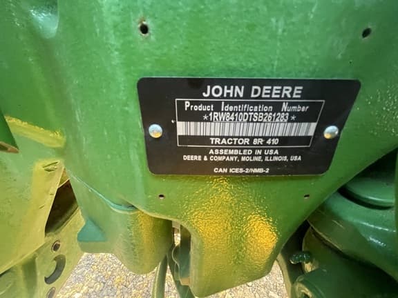 Image of John Deere 8R 410 equipment image 1