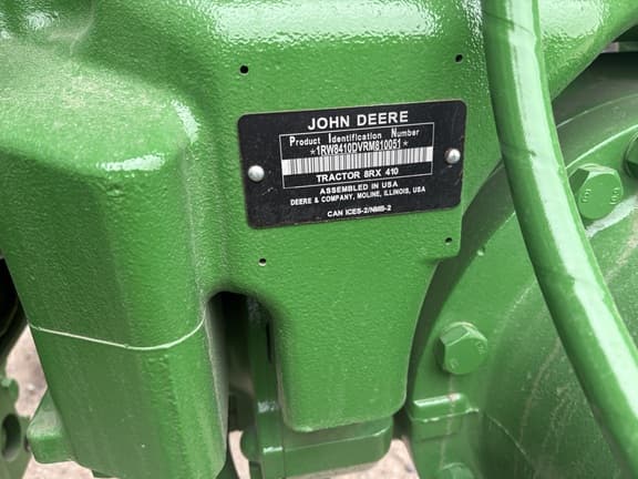 Image of John Deere 8RX 410 equipment image 4