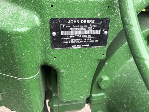 Image of John Deere 8RX 410 equipment image 4