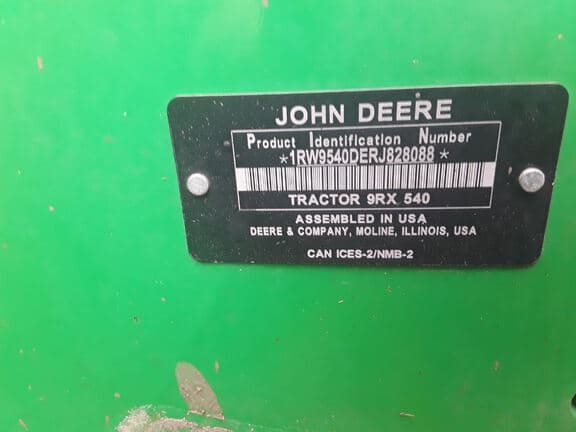 Image of John Deere 9RX 540 equipment image 4