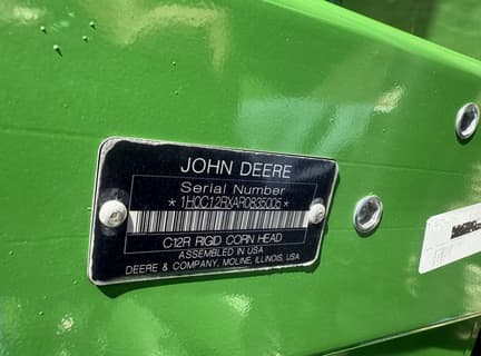 Image of John Deere C12R equipment image 2