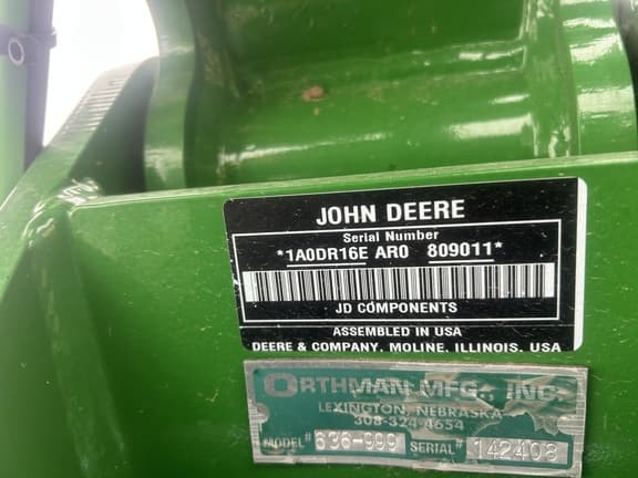Image of John Deere DR16X equipment image 2