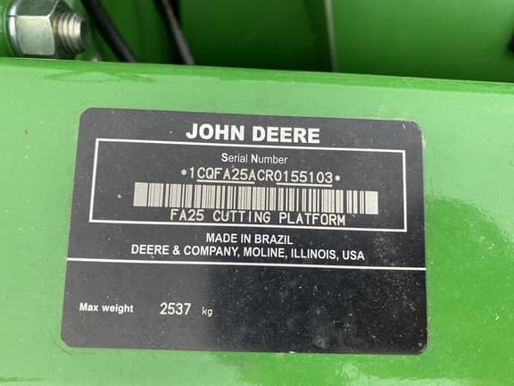 Image of John Deere FA 25 equipment image 4