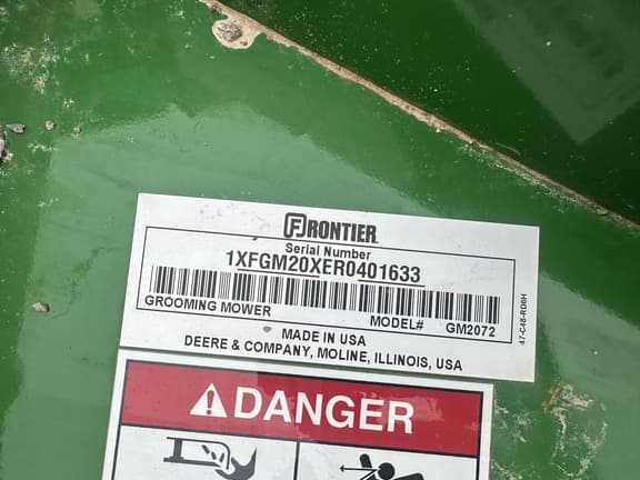 Image of Frontier GM2072R equipment image 2