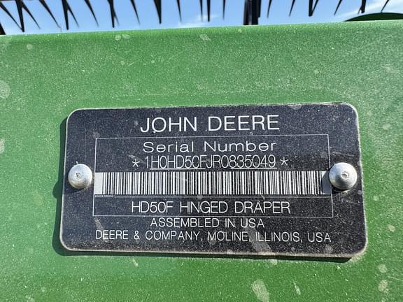 Image of John Deere HD50F equipment image 4