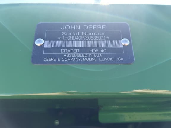 Image of John Deere HDF40 Image 1