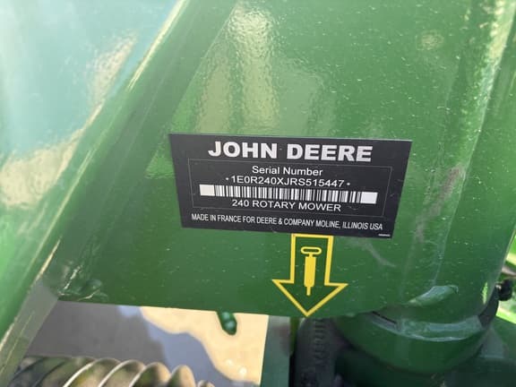 Image of John Deere R240 equipment image 4