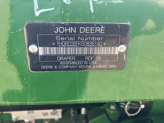 2025 John Deere RDF35 Equipment Image0