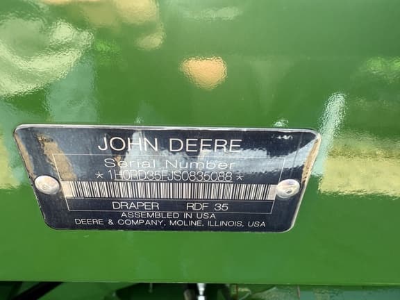 Image of John Deere RDF35 equipment image 4