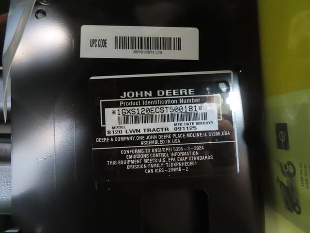 Image of John Deere S120 equipment image 4