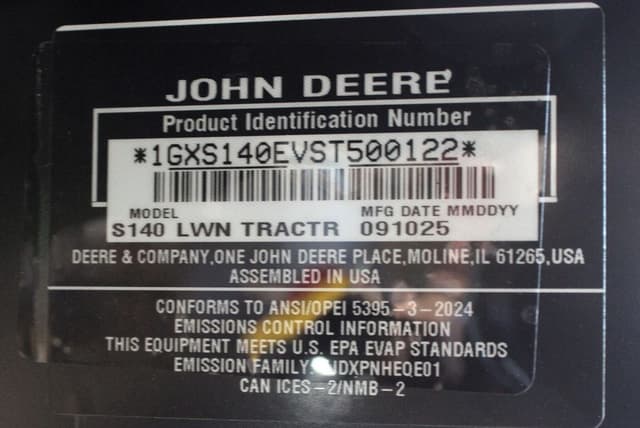 Image of John Deere S140 equipment image 4