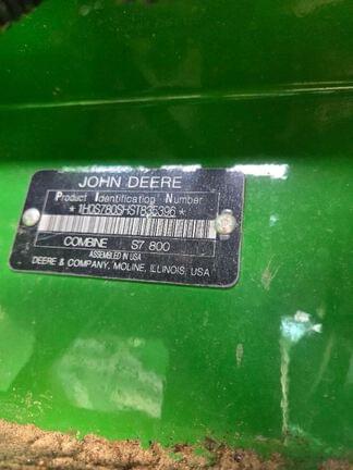 Image of John Deere S7 800 equipment image 4