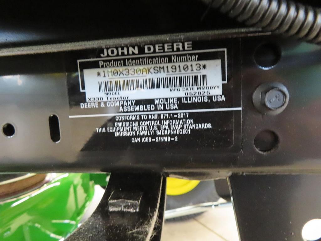 Image of John Deere X330 Image 1