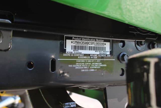 Image of John Deere X350 equipment image 4