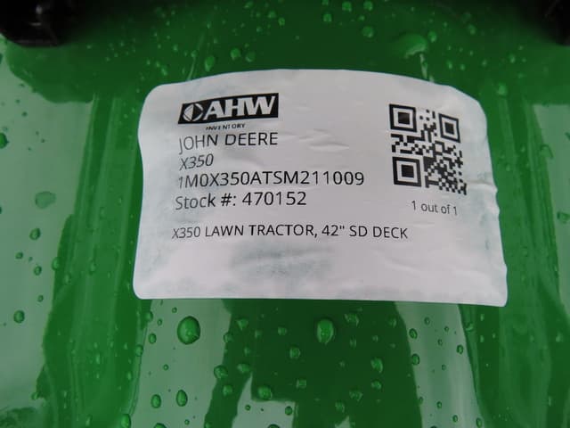 Image of John Deere X350 equipment image 4